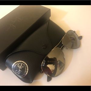 Rayban Aviator Silver Mirror polarized unisex